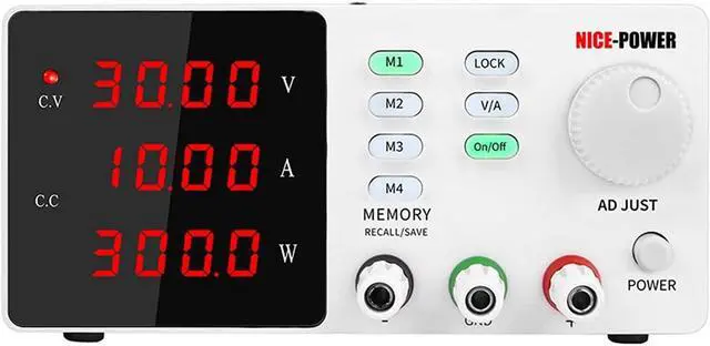 Main image of DONCK Portable Power Supply Lab Programmable Find Regulated Power Supply 30V 10A 60V 5A 120V 3A DC Power Supplies Adjustable High Precision Memory Function Power Voltage Converter (Color : 120V 3A)