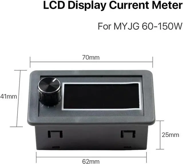 Alt view image 3 of 3 - leosuper LCD Display CO2 Current Meter External Screen Fit for MYJG Series 100W &150W CO2 Power Supply