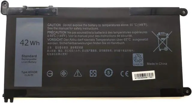 Main image of Ding New WDXOR Replacement Laptop Battery Compatible With Dell Inspiron 15 5568 7560 5567 7569 7368 (11.4V 42WH)