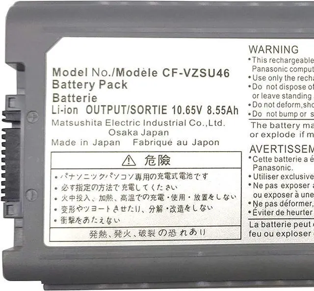 Alt view image 3 of 5 - Binger New CF-30 Replacement Laptop Battery Compatible with Panasonic Toughbook Cf-30 Cf-31 Cf-53 Cf-vzsu71u Cf-vzsu72u Cf-vzsu1430u Cf-vzsu46 Cf-vzsu46au Cf-vzsu46s 11.1V 7800mAh