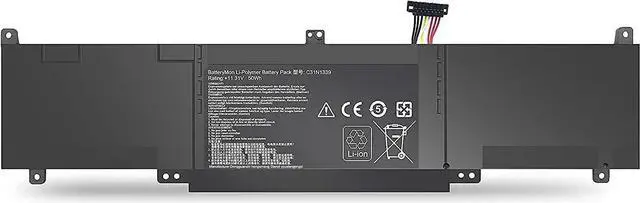 Main image of C31N1339 0B200-00930000 3ICP7/55/90 Laptop Battery Replacement for Asus ZenBook UX303UB UX303LN Q302L Q302LA Q302LG UX303 UX303L UX303LA UX303LN UX303LB UX303LNB UX303UA Q302LA-BHI3T09 (11.31V 50Wh)