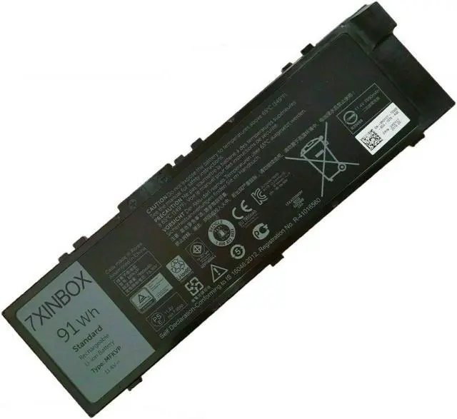 Alt view image 2 of 3 - 7XINbox 11.1 V 91Wh MFKVP T05W1 0GR5D3 0FNY7 0RDYCT 0TWCPG GR5D3 RDYCT TWCPG Replacement Laptop Battery for Dell Precision 15 7510 17 7710 17 M7710