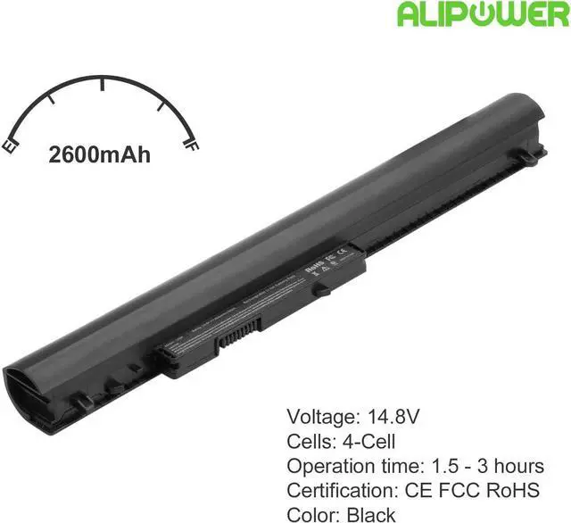 Alt view image 2 of 6 - Alipower Battery Replacement for HP 776622-001 728460-001 752237-001 LA04 LA04DF TPN-Q132 TPN-Q129 HSTNN-DB5M HSTNN-YB5M HSTNN-UB5M F3B96AA ; HP Pavilion 14 15 TouchSmart Series14.8V / 4-Cell