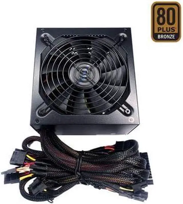 Alt view image 3 of 5 - Apevia JUPITER600W Jupiter 600W 80 Plus Bronze Certified Active PFC ATX Gaming Power Supply, Supports Dual/Quad Core CPUs, SLI/Crossfire/Haswell