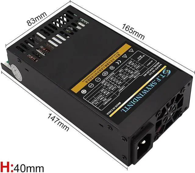 Alt view image 7 of 7 - 400W Power Supply Flex ATX Fully Modular PSU Full Voltage 90V-264V Computer Supplies for Gaming Server Desktop