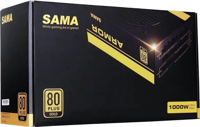 Alt view image 5 of 7 - SAMA 850W Power Supply 80 Plus Gold Full Voltage Full Modular FDB Silent Fan ECO Mode 12V PSU ATX Power Supply for All Graphics Cards Black