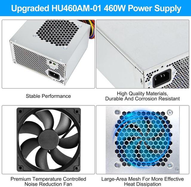 Alt view image 3 of 7 - S-Union Upgraded HU460AM-01 WC1T4 D460AM-03 460W Power Supply Compatible with Dell XPS 8930 8920 8910 8900 8700 8300 8100 Power Supply,Replace DPS-460DB-15 AC460AM-01 L350AM-00 WY7XX Power Supply