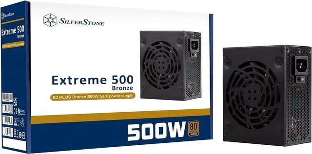 Main image of Silverstone Extreme 500 Bronze 80 Plus Bronze 500W SFX Power Supply, SST-EX500-B