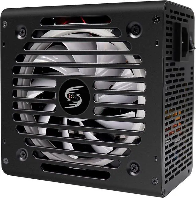 Alt view image 3 of 7 - 700W Power Supply RGB Fully Modular ATX Gaming PSU Full Voltage 90-265V Active PFC with FDB Fan Multiple ARGB Light Modes for Desktop PC Server