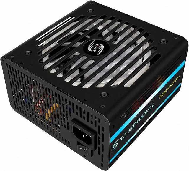 Alt view image 6 of 7 - 700W Power Supply RGB Fully Modular ATX Gaming PSU Full Voltage 90-265V Active PFC with FDB Fan Multiple ARGB Light Modes for Desktop PC Server
