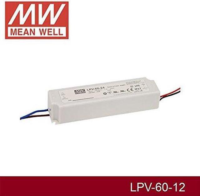 MW LPV-60-12: Switching Power Supply For LED, 60 W - 12 V - 0.5 A At