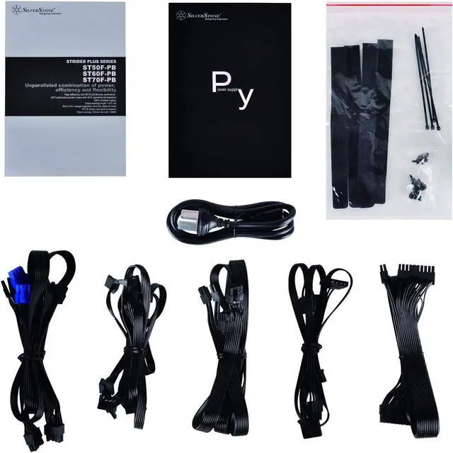 Alt view image 6 of 6 - SilverStone Technology 700W +12V Rail 80Plus Bronze 100% Fully Modular Active PFC Power Supply ATX12V/EPS12V 700 Power Supply ST70F-PB-USA
