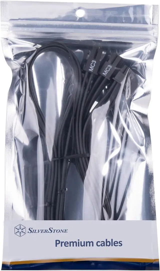 Alt view image 7 of 7 - SilverStone Technology PP14-EPS75 Dual EPS 8 pin (PSU) to 12+4 pin (GPU) 12VHPWR PCIe Gen5 Cable for Silverstone 3rd Gen PSUs - 75cm (29.5") Long, SST-PP14-EPS75