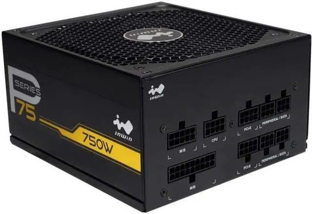 Alt view image 2 of 5 - in Win P75 750 Watts 80+Gold Ful;u Modular Power Supply