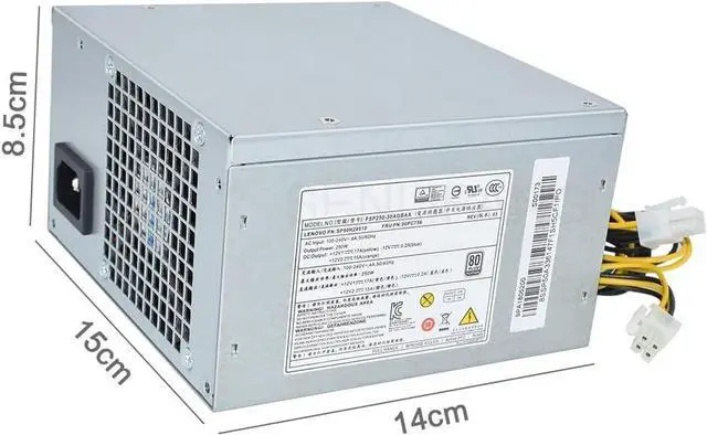 Alt view image 3 of 5 - New for 4600 6600 6900 8600 4900 10Pin 250W Power Supply HK350-12PP HK350-55BP FSP250-30AGBAA 00PC736 PCE026 PA-3251-1 PCH016