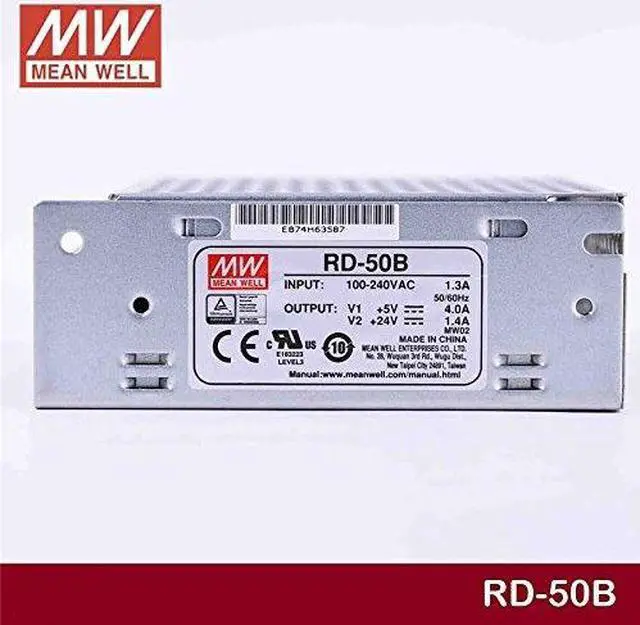 Alt view image 2 of 5 - Enclosed Type 53.6W RD-50B Meanwell AC-DC Dual Output RD-50 Series MEAN WELL Switching Power Supply