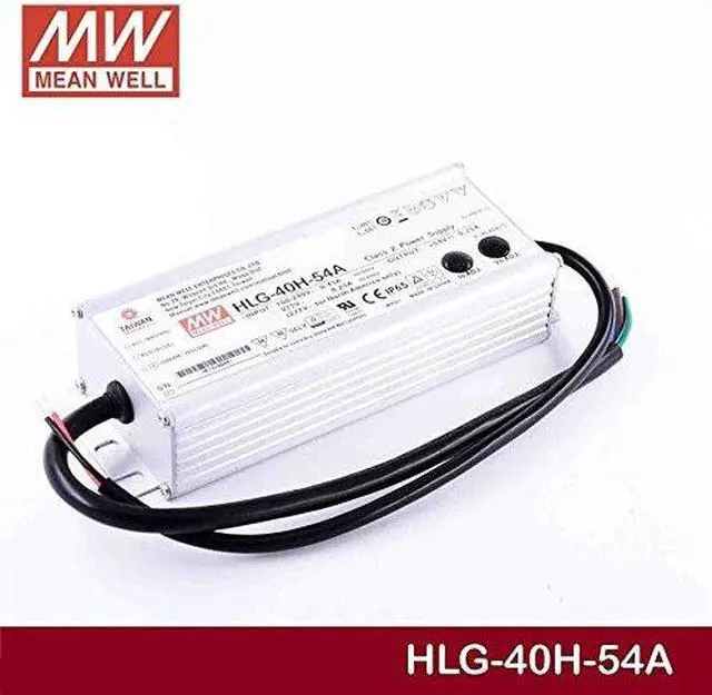 Alt view image 6 of 6 - LED Driver 40.5W 54V 0.75A HLG-40H-54A Meanwell AC-DC SMPS HLG-40H Series MEAN WELL C.V+C.C Power Supply