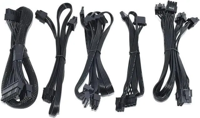 Alt view image 4 of 7 - Lemincrash Full Modular ATX 850W 80Plus Gold 20+4Pin 12V Professional E-Sports Video Game Computer Power Supply for PC Desktop Power Source