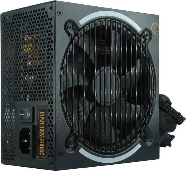 Alt view image 7 of 7 - Ptcliss 550W GD550S ATX Gaming PC Power Supply 80+ Bronze PSU Non-Modular Power Supply Flat Black Cables