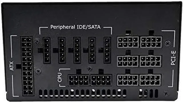 Alt view image 3 of 7 - HVVH High Power 24 Pin Miner/BTC/ETC GPU ATX Fully Modular 1600W Power Supply Support Double CPU Mining Server and Computer Designed for US Voltage 110V 1600W