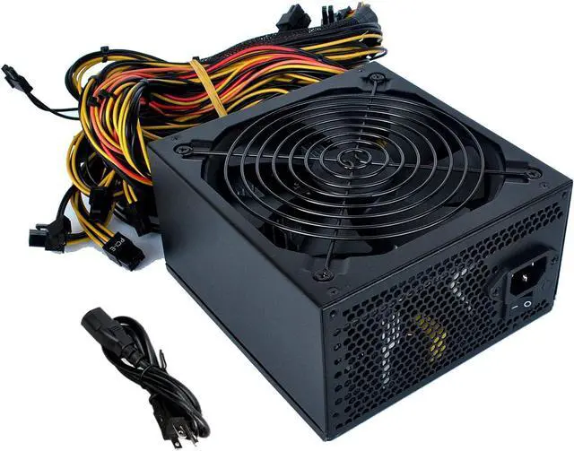 Main image of 2600W Mining Power Supply Support 8 GPUs GPU Mining Rig, ETH Miner, Active PFC, PC 2000W Mining Power Supply PSU for 8 GPU ETH Rig Ethereum Miner Designed 110V-220V