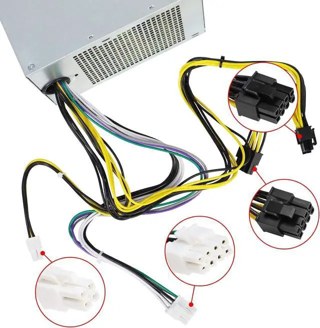Alt view image 5 of 6 - LXun Upgraded New HU365EM-00 365W 7VK45 Power Supply Compatible with Dell Optiplex 3020 7020 9020 XE2 3670 Precision 3620 T3620 T1700 T20 07VK45 0T1M43 HK465-11PP T1M43 D365EM-00 DPS-365CB A RVTHD