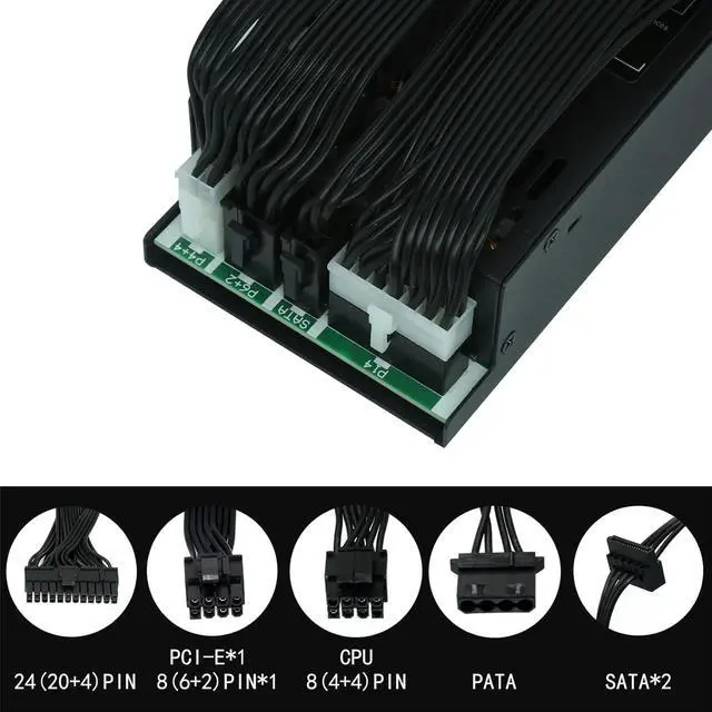 Alt view image 5 of 6 - Ptcliss 400W Full Modular 1U Flex ATX Power Supply 80 Plus Bronze Efficiency, Flex-400W