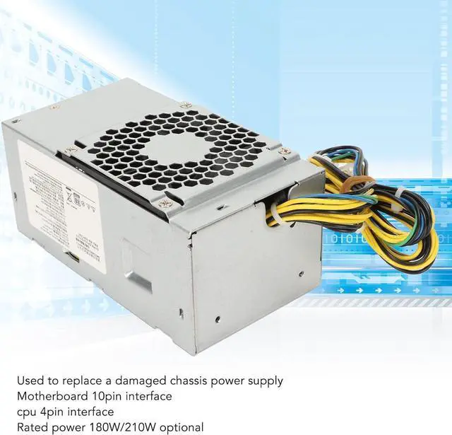 Alt view image 4 of 7 - TFX Power Supply for M415 100240V Compatible Large Metal TFX Power Supply for M428 for M610 (HK280-72PP 180W)