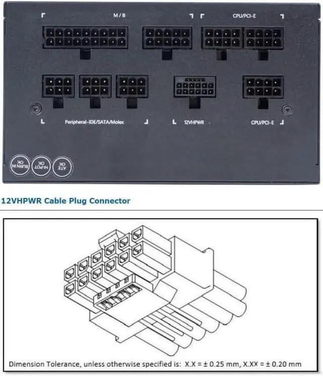 Alt view image 5 of 7 - CY Adapter 12VHPWR ATX3.0 PCI-E5.0 Power Modular Male to Female Extension Adapter Down Angled 90 Degree for 3080 3090TI PSU 16Pin 12+4P Graphics Card