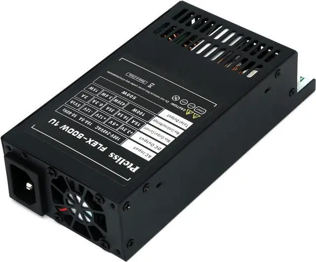 Alt view image 2 of 6 - Ptcliss 500W Full Modular 1U Flex ATX Power Supply 80 Plus Bronze Efficiency, Flex-500W