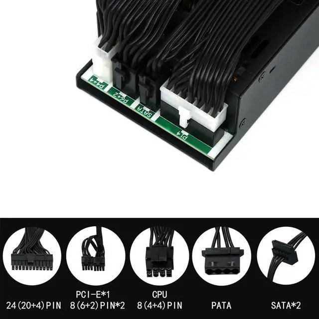 Alt view image 5 of 6 - Ptcliss 500W Full Modular 1U Flex ATX Power Supply 80 Plus Bronze Efficiency, Flex-500W