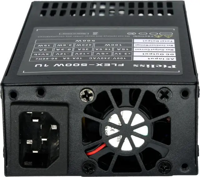 Alt view image 3 of 6 - Ptcliss 500W Full Modular 1U Flex ATX Power Supply 80 Plus Bronze Efficiency, Flex-500W