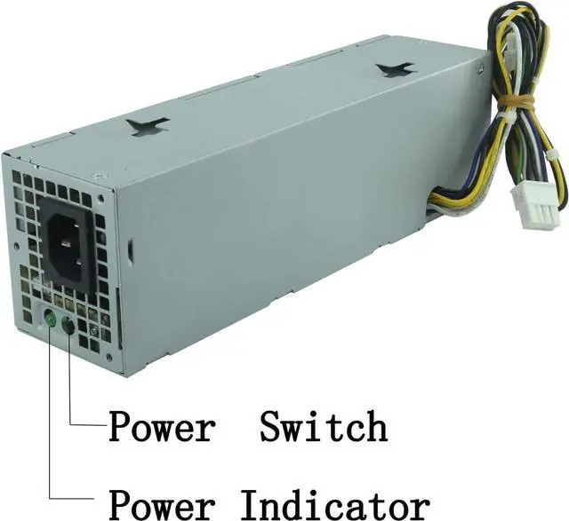 Alt view image 2 of 7 - Ptcliss 255W H255ES-00 YH9D7 Power Supply for Dell Optiplex 3020 7020 9020 Precision T1700 Small Form Factor (SFF) Systems R7PPW 3XRJ0 V9MVK FP16X T4GWM M9GW7 FN3MN H255ES-00