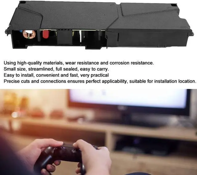 Alt view image 2 of 7 - Replacement Power Supply for PS4, ADP240AR 5Pin Unit Power Supply Source Replacement for PS4 PlayStation4 Game Console