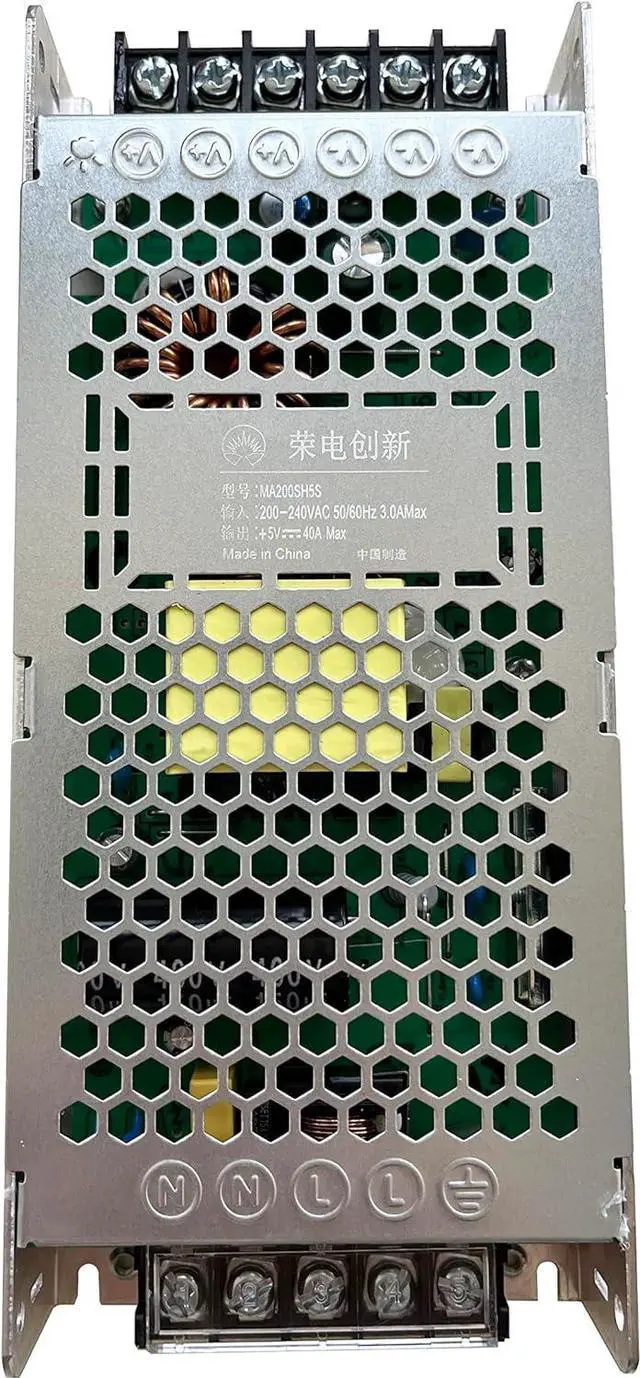 Alt view image 4 of 5 - MA200SH5S Rong-Electric Best Price 5V 40A 200W Power Supply MA200SH5S
