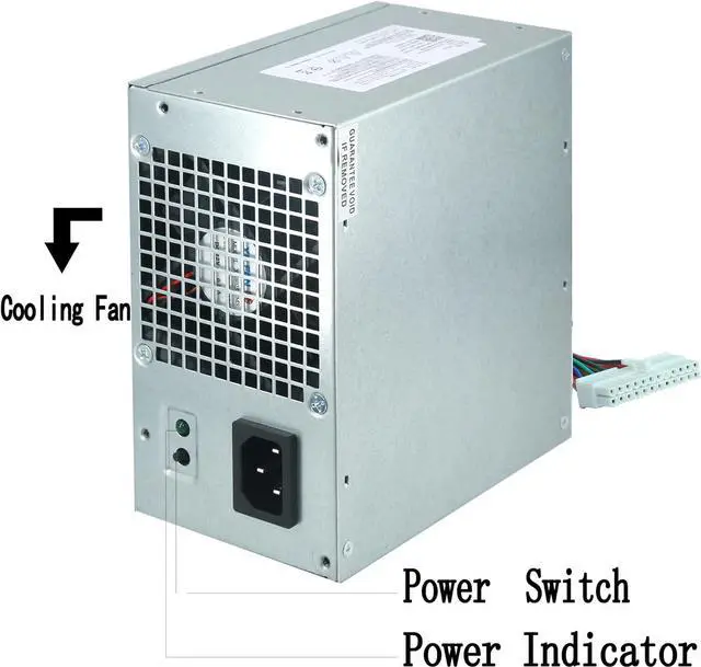 Alt view image 2 of 6 - Ptcliss 300W L300PM-00 New Power Supply Replacement for dell Optiplex 3010 7010 9010 Inspiron 3847 570 560 300 Precision T1500 T6100 T1650 Vostro 400 PS-6301-05DF X9GWG Mini Towers MT Systems