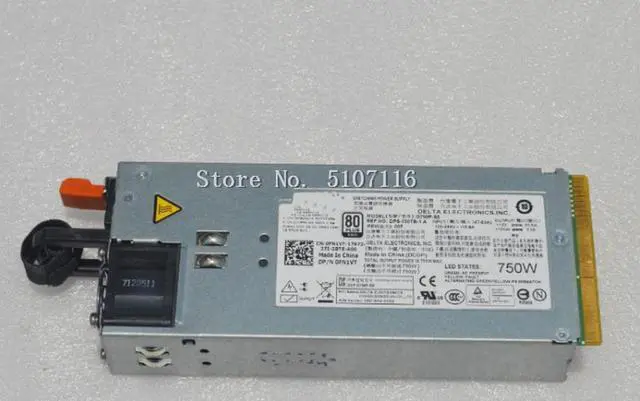 Alt view image 3 of 4 - for R510 R910 750W D750P-S0 F613N FN1VT 0F613N 0FN1VT DPS-750TB Server Power Supply