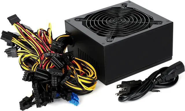 Main image of Mining Machine Power Supply Specially Designed for American Voltage 110V 1800W Mining Power Supply Support 8 GPUs GPU Mining Rig,(1800 Watt Power Supply)