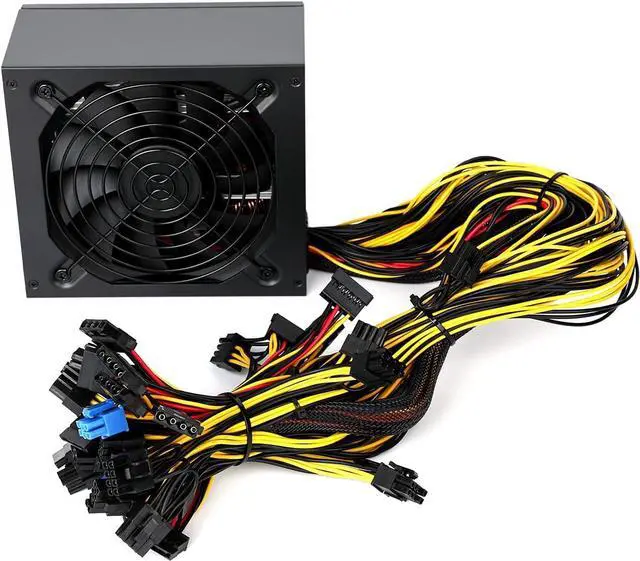 Alt view image 2 of 6 - Mining Machine Power Supply Specially Designed for American Voltage 110V 1800W Mining Power Supply Support 8 GPUs GPU Mining Rig,(1800 Watt Power Supply)