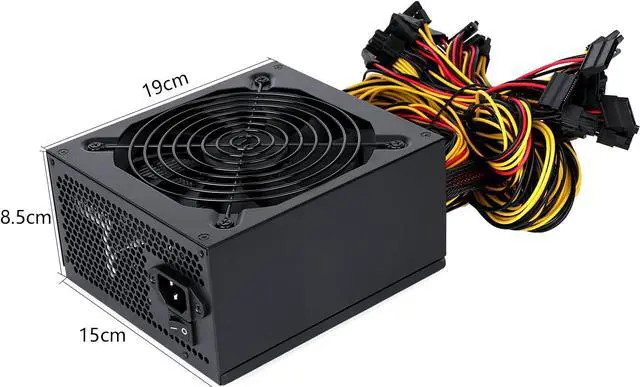 Alt view image 5 of 6 - Mining Machine Power Supply Specially Designed for American Voltage 110V 1800W Mining Power Supply Support 8 GPUs GPU Mining Rig,(1800 Watt Power Supply)