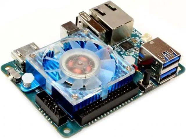 Main image of ODROID XU4 with Active Cooler and Power Supply