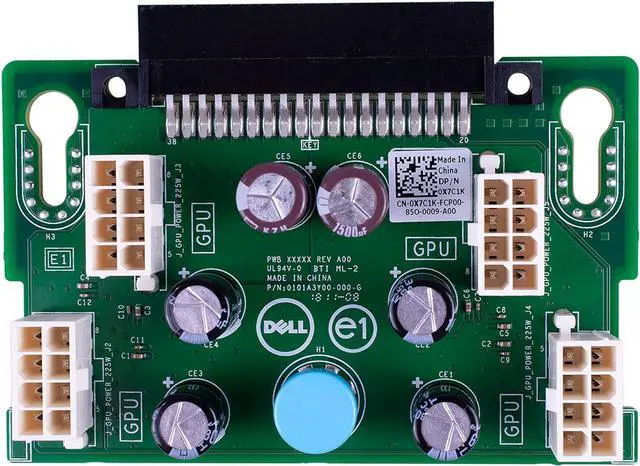 Alt view image 7 of 7 - New GPU Power Supply Expansion Board & 4X Cables Compatible with Dell Poweredge T630 T640 Server X7C1K DRXPD