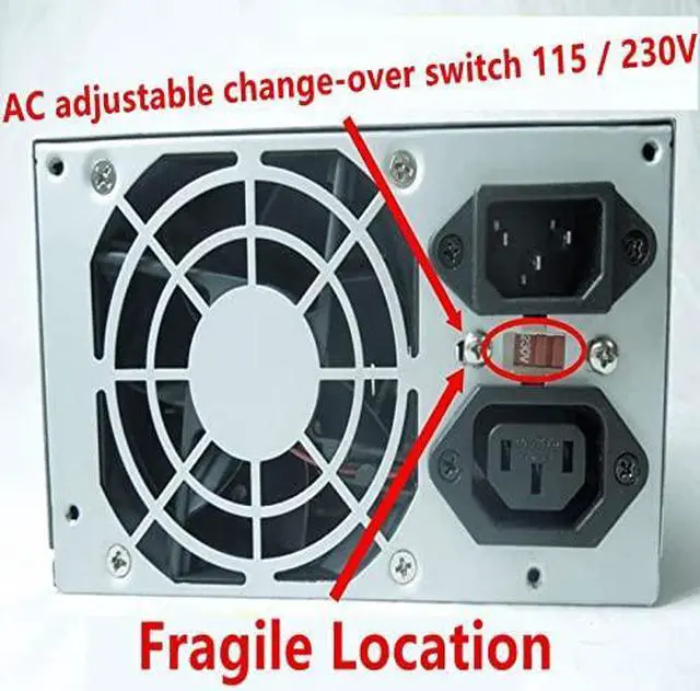 Alt view image 2 of 5 - PSU for Antec at with Switch P8 P9 300W Power Supply PP-300V SPI-300G