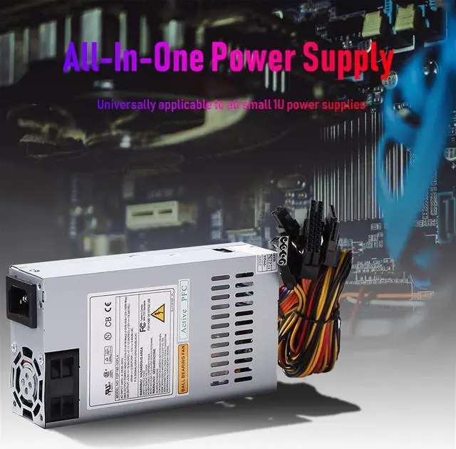 Alt view image 2 of 7 - KLVN Power Supply Unit 4-pin CPU Power Supply FSP100-50GUB FSP180-50PLA FSP200-50AP FSP250-50CI PSU 160W for Small Cases