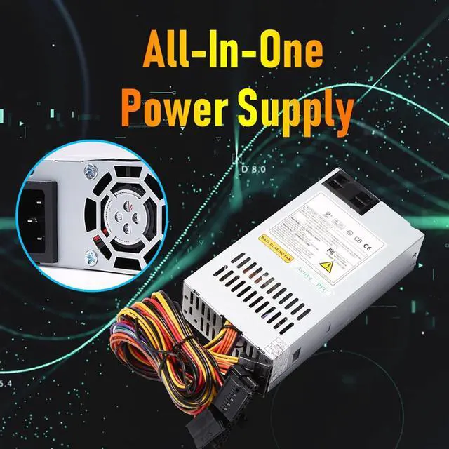 Alt view image 5 of 7 - KLVN Power Supply Unit 4-pin CPU Power Supply FSP100-50GUB FSP180-50PLA FSP200-50AP FSP250-50CI PSU 160W for Small Cases