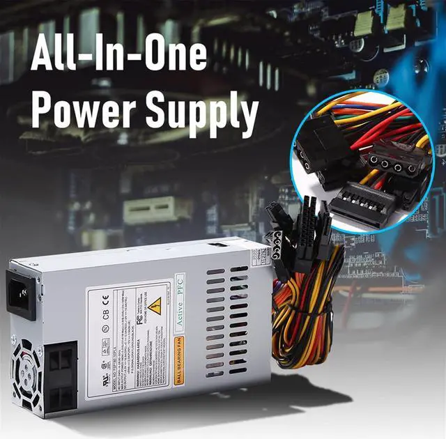 Alt view image 3 of 7 - KLVN Power Supply Unit 4-pin CPU Power Supply FSP100-50GUB FSP180-50PLA FSP200-50AP FSP250-50CI PSU 160W for Small Cases