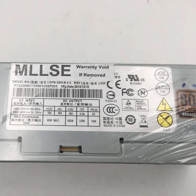 Alt view image 2 of 6 - DPS-220UB A DPS-220UB-1 A DPS-220UB-3 A DPS-220UB-4 A DPS-220UB-5 A for Desktop Small Chassis Power Supply