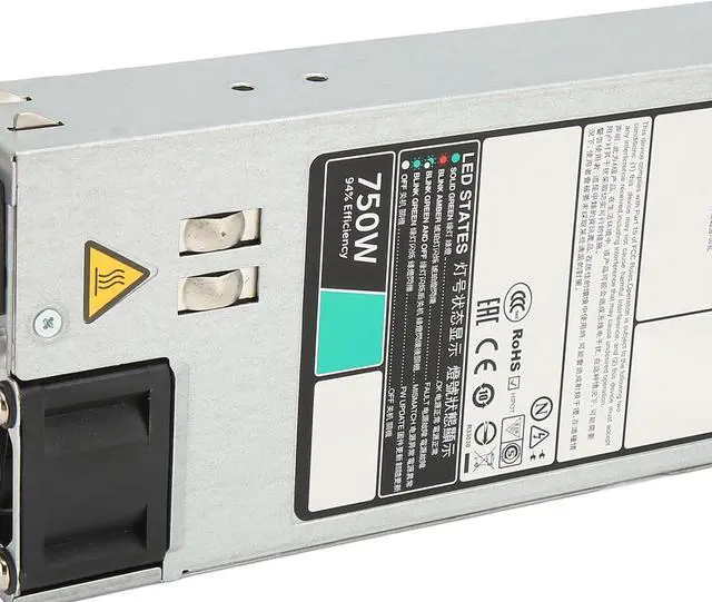 Alt view image 7 of 7 - D750E S6 Server Power Supply 750W EPP Power Supply for DELL R530 R630 R730 R730XD, Durable and Reliable, Good Heat Dissipation