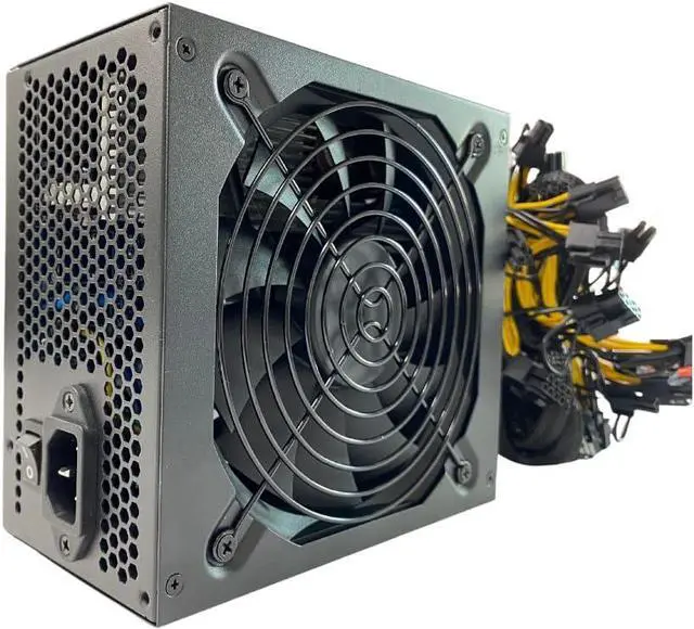 Main image of VTRETU 1800W Mining Power Supply ATX PSU Supports GPU Mining Rig Input110V-220V, Output 1600W-1800W 4U Power Supply Including 10 Connecting Cables and 1 Power Cord