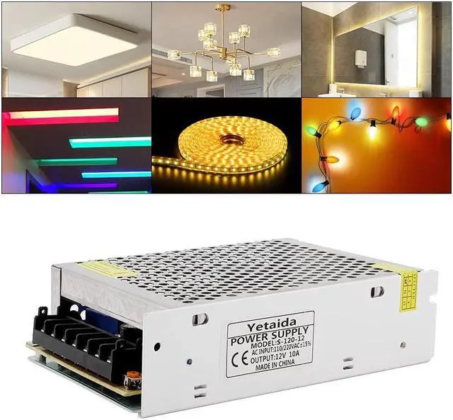 Alt view image 3 of 6 - AC DC Transformer 5V 24V Power Supply 12V Alimentation 1A 2A 3A 5A 10A 15A 20A 220V to 12V 3 5 9 15 18 24 36 48 V Power Supply (Color : 5V Power Supply, Size : 5A)